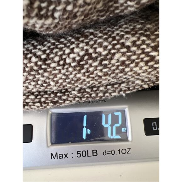 DKNY Women’s Wool Tweed Blazer Size M 8 Brown Timeless Office Preppy Old Money - Picture 7 of 7